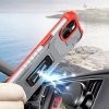 Crystal Ring Case pancerne hybrydowe etui pokrowiec + magnetyczny uchwyt iPhone 12 mini czerwony