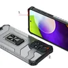 Crystal Ring Case pancerne hybrydowe etui pokrowiec + magnetyczny uchwyt Samsung Galaxy A72 4G czarny
