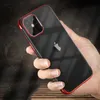 Clear Color case żelowy pokrowiec etui z metaliczną ramką iPhone 13 Pro niebieski