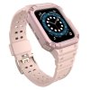 Pasek z etui ochronnym Protect Strap Band do Apple Watch 38 / 40 / 41 mm opaska obudowa pancerna - różowy