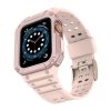 Pasek z etui ochronnym Protect Strap Band do Apple Watch 38 / 40 / 41 mm opaska obudowa pancerna - różowy