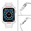 Pasek z etui ochronnym Protect Strap Band do Apple Watch 42 / 44 / 45 mm opaska obudowa pancerna - biały