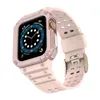 Pasek z etui ochronnym Protect Strap Band do Apple Watch 42 / 44 / 45 mm opaska obudowa pancerna - różowy
