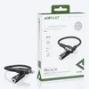 Acefast kabel audio MFI Lightning - 3,5mm mini jack (żeński) 18cm, AUX czarny (C1-05 black)