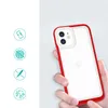 Clear 3in1 etui do iPhone 12 żelowy pokrowiec z ramką czerwony