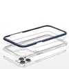 Clear 3in1 etui do iPhone 12 Pro Max żelowy pokrowiec z ramką niebieski