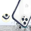 Clear 3in1 etui do iPhone 12 Pro Max żelowy pokrowiec z ramką niebieski