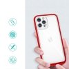 Clear 3in1 etui do iPhone 12 Pro Max żelowy pokrowiec z ramką czerwony