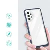 Clear 3in1 etui do Samsung Galaxy A72 4G żelowy pokrowiec z ramką niebieski