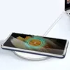 Clear 3in1 etui do Samsung Galaxy S22 Ultra żelowy pokrowiec z ramką niebieski