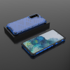 Honeycomb etui pancerny pokrowiec z żelową ramką Samsung Galaxy S22 niebieski