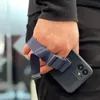 Rope Case silikonowe etui ze smyczą torebka smycz pasek do Samsung Galaxy S21 FE granatowy