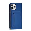 Magnet Card Case etui do iPhone 12 pokrowiec portfel na karty kartę podstawka niebieski