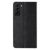 Magnet Strap Case etui do Samsung Galaxy S22+ (S22 Plus) pokrowiec portfel + mini smycz zawieszka czarny