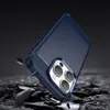 Carbon Case etui iPhone 14 Pro Max elastyczny żelowy pokrowiec na tył plecki niebieski