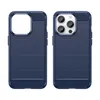 Carbon Case etui iPhone 14 Pro Max elastyczny żelowy pokrowiec na tył plecki niebieski