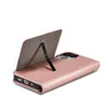 Magnet Card Case etui iPhone 14 Plus pokrowiec z klapką portfel podstawka różowe