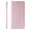 Magnet Strap Case etui iPhone 14 Plus pokrowiec z klapką portfel mini smycz podstawka różowe