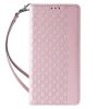 Magnet Strap Case etui iPhone 14 Pro pokrowiec z klapką portfel mini smycz podstawka różowe