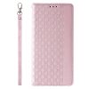 Magnet Strap Case etui iPhone 14 Pro pokrowiec z klapką portfel mini smycz podstawka różowe