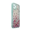Design Case etui do iPhone 12 Pro pokrowiec w kwiaty jasnozielony