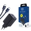 3MK Hyper Charger PD 45W ład. sieć.czarna/black + 2x USB-C Cables