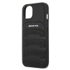 AMG AMHCP13SGSEBK iPhone 13 mini 5,4 czarny/black hardcase Leather Debossed Lines