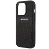 AMG AMHMP14LOSDBK iPhone 14 Pro 6.1 czarny/black hardcase Leather Curved Lines MagSafe