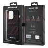 AMG AMHMP15L23SSPK iPhone 15 Pro 6.1 czarny/black hardcase Silicone Large Rhombuses Pattern MagSafe