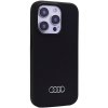 Audi Silicone Case iPhone 15 Pro 6.1 czarny/black hardcase AU-LSRIP15P-Q3/D1-BK