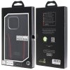 Audi Genuine Leather MagSafe iPhone 15 Pro 6.1 czarno-czerwony/black-red hardcase AU-TPUPCMIP15P-R8/D3-RD