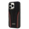 Audi Genuine Leather MagSafe iPhone 16Pro Max 6.9 czarno-czerwony/black-red hardcase AU-TPUPCMIP16PM-R8/D3-RD