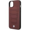Etui BMW BMHCP14S22RPSR iPhone 14 / 15 / 13 6.1 burgundowy/burgundy Leather Seats Pattern