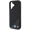 BMW BMHMP16S23PUPDK iPhone 16 6.1 czarny/black hardcase M Perforated Tricolor Line MagSafe