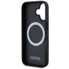 BMW BMHMP16S23PUPDG iPhone 16 6.1 szary/grey hardcase M Perforated Tricolor Line MagSafe