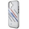 BMW BMHCP16M23HTRAG iPhone 16 Plus 6.7  szary/grey hardcase Motorsport IML Random Stripes
