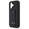 BMW BMHCP16SGSPCCK iPhone 16 6.1 czarny/black hardcase M Grip Stand Smooth and Carbon