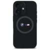BMW BMHMP16S23SROK iPhone 16 6.1        czarny/black hardcase M Silicone Printed Ring MagSafe