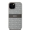 DKNY DKHCP15MPRTHSLE iPhone 15 Plus /14 Plus 6.7 beżowy/beige hardcase Leather Mono Stripe & Metal Logo