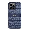 DKNY DKHCP15XPRTHSLB iPhone 15 Pro Max6.7 niebieski/blue hardcase Leather Mono Stripe & Metal Logo