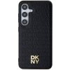 DKNY DKHMS24SPSHRPSK S24 S921czarny/black hardcase Leather Pattern Metal Logo MagSafe
