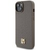 DKNY DKHMP15MPSHRPSW iPhone 15 Plus /14 Plus 6.7 brązowy/brown hardcase Leather Pattern Metal Logo MagSafe