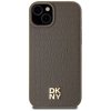 DKNY DKHMP15MPSHRPSW iPhone 15 Plus /14 Plus 6.7 brązowy/brown hardcase Leather Pattern Metal Logo MagSafe