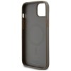 DKNY DKHMP15MPSHRPSW iPhone 15 Plus /14 Plus 6.7 brązowy/brown hardcase Leather Pattern Metal Logo MagSafe