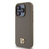 DKNY DKHMP15XPSHRPSW iPhone 15 Pro Max6.7 brown/brown hardcase Leather Pattern Metal Logo MagSafe