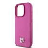DKNY DKHMP15LPSHRPSP iPhone 15 Pro6.1 różowy/pink hardcase Leather Monogram Pattern Metal Logo MagSafe