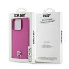 DKNY DKHMP15LPSHRPSP iPhone 15 Pro6.1 różowy/pink hardcase Leather Monogram Pattern Metal Logo MagSafe