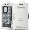 DKNY DKHMP15XPSOSPK iPhone 15 Pro Max6.7 czarny/black hardcase Leather Printed Pattern Metal Logo MagSafe