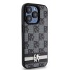 DKNY DKHCP15XPCPTSSK iPhone 15 Pro Max6.7 czarny/black hardcase Leather Checkered Mono Pattern & Printed Stripes