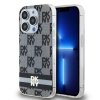 DKNY DKHMP14XHCPTSK iPhone 14 Pro Max6.7 czarny/black hardcase IML Checkered Mono Pattern & Printed Stripes MagSafe